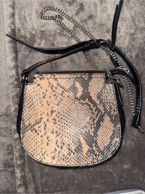 All Saints Snakeskin Crossbody Bag